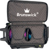 Brunswick Quest Double Roller Bowling Bag - Black