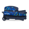 Brunswick Punisher Triple Roller Bowling Bag - Blue/Green