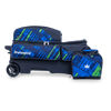Brunswick Punisher Triple Roller Bowling Bag - Blue/Green