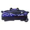 Brunswick Hybrid Triple Roller Bowling Bag - Black/Blue