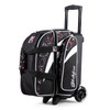 KR Strikeforce Cruiser Smooth Double Roller Bowling Bag - Black/Red/White Splash