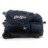 KR Strikeforce Royal Flush 4X4 Roller Bowling Bag - Black/Royal