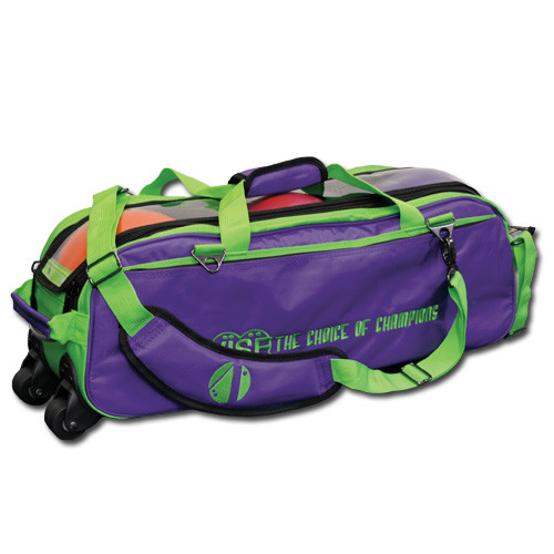 Vise 3 Ball Tote Roller Bowling Bag - Grape/Green FREE SHIPPING