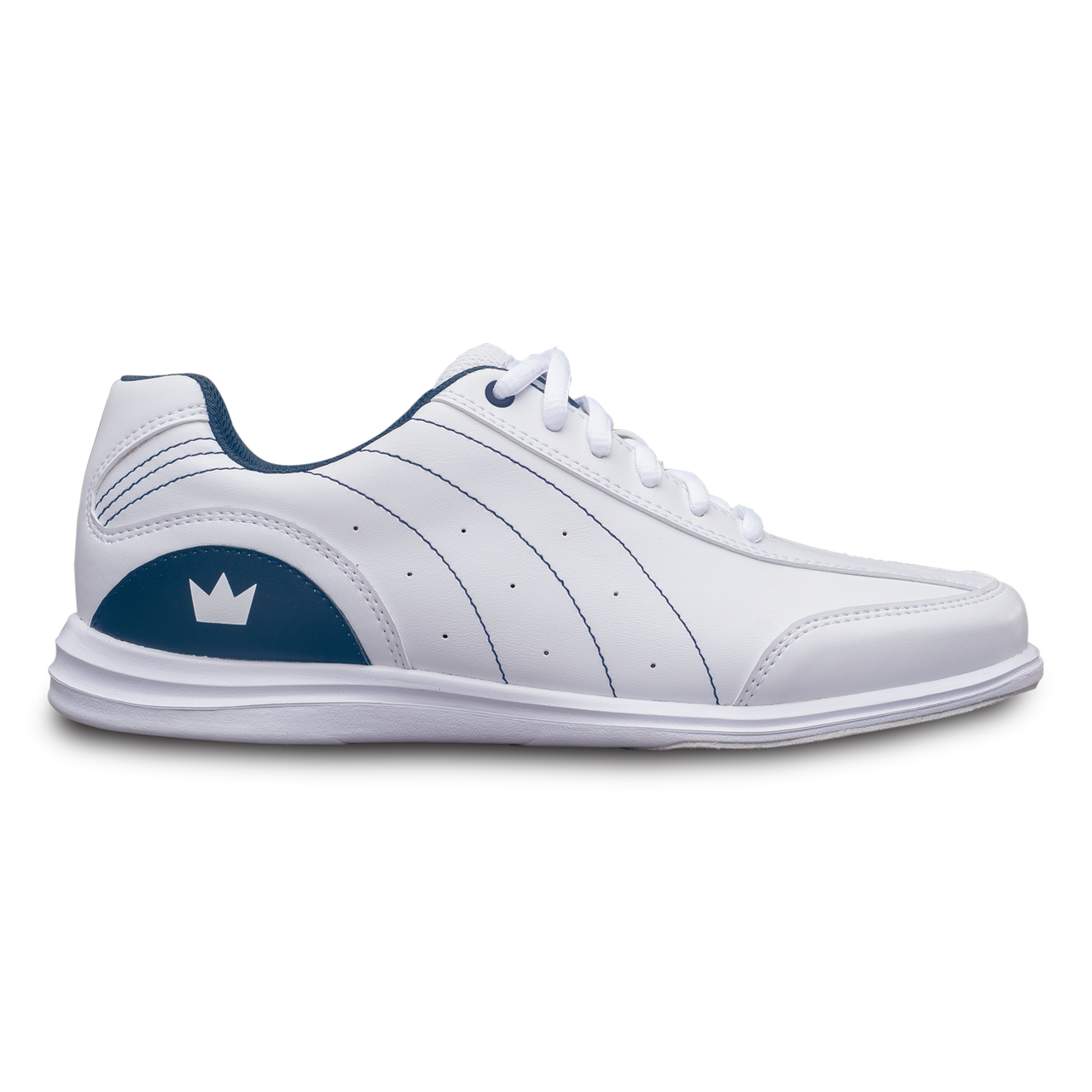 Brunswick Mystic Womens Bowling Shoes White Navy Wide Free