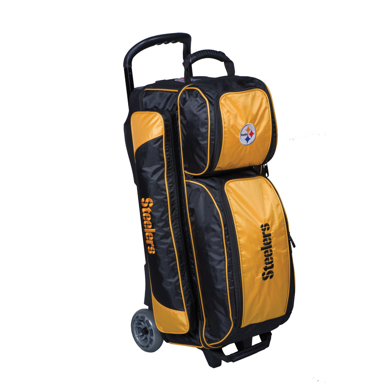バスケ用バッグ kirohi0408 KR Strikeforce NFL Pittsburgh Steelers Triple Roller Bowling Bag