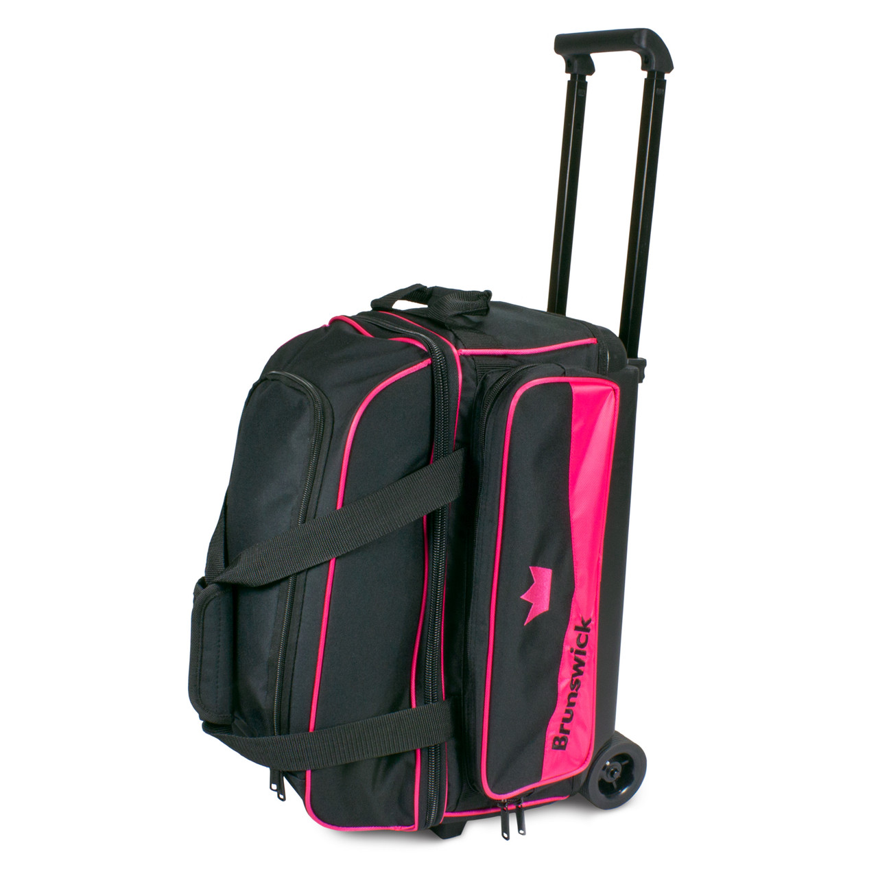 Brunswick Quest 3 Ball Tote with Tow Wheels Bowling Bag with Shoe Pocket