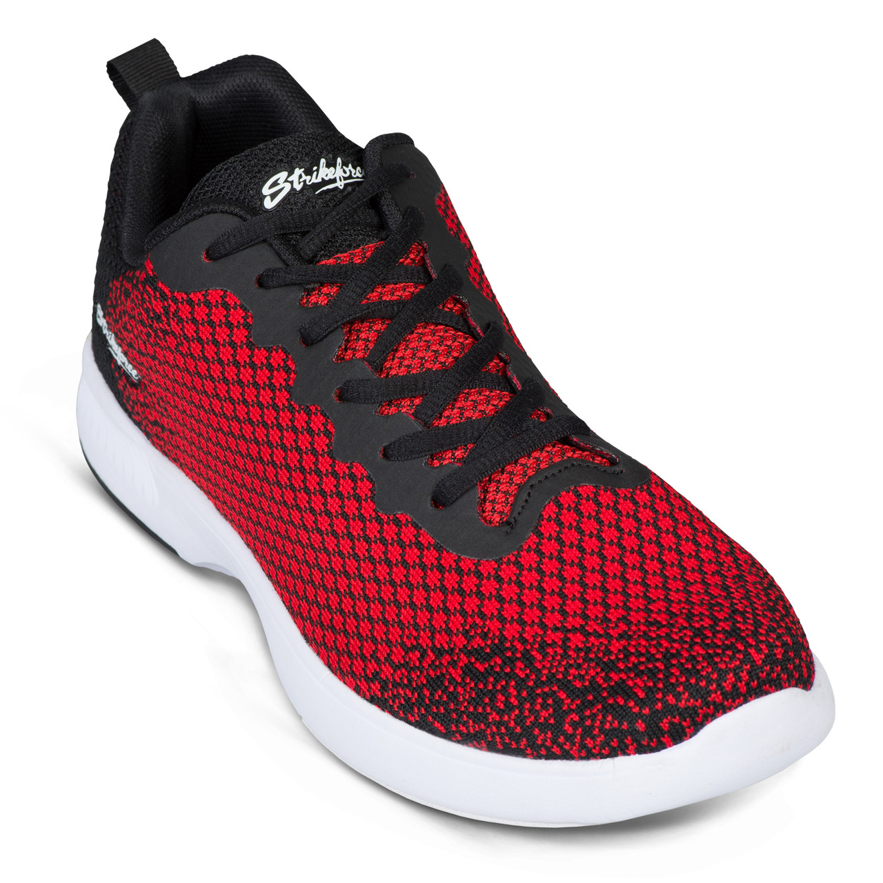 red and black bowling shoes