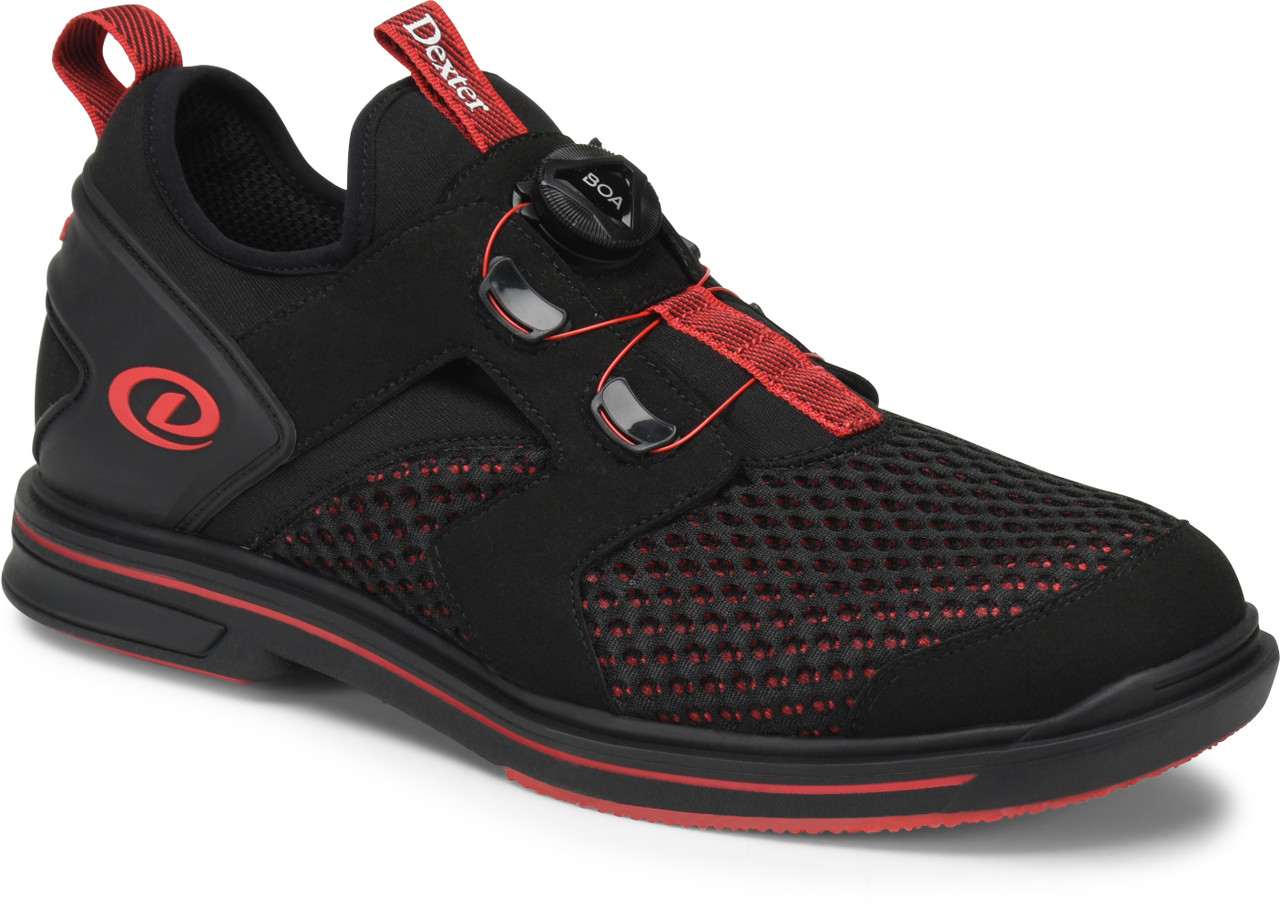 Dexter Men's Dex Lite Pro BOA Bowling Shoes -Black/Red - Right Hand - Wide