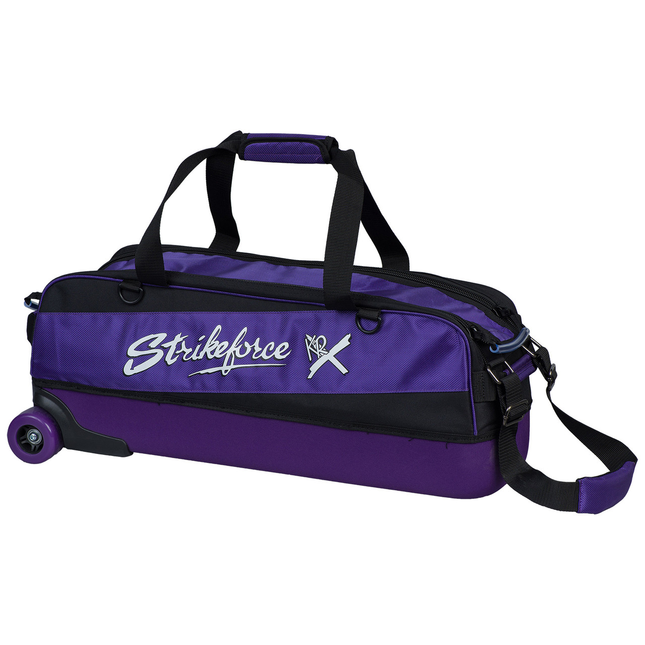 KR Strikeforce Fast Slim Triple Roller Bowling Bag - Purple