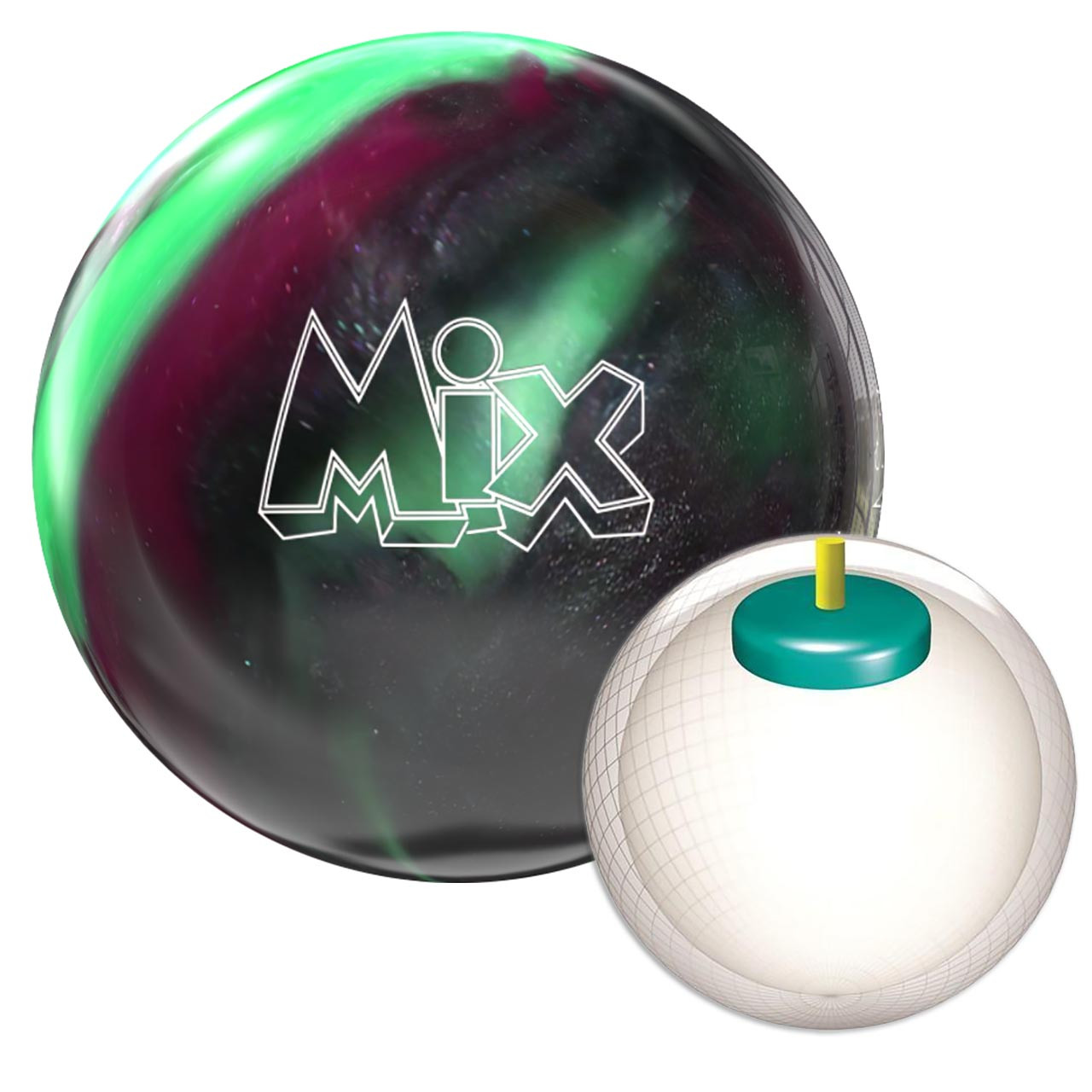 Storm Mix Bowling Ball Purple/Jade/Steel FREE SHIPPING