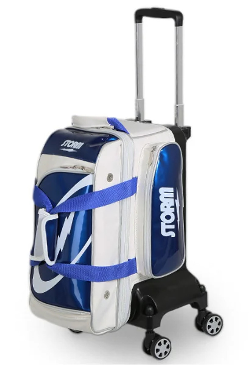 Storm Rolling Thunder Signature 2 Ball Roller Bowling Bag - White/Blue