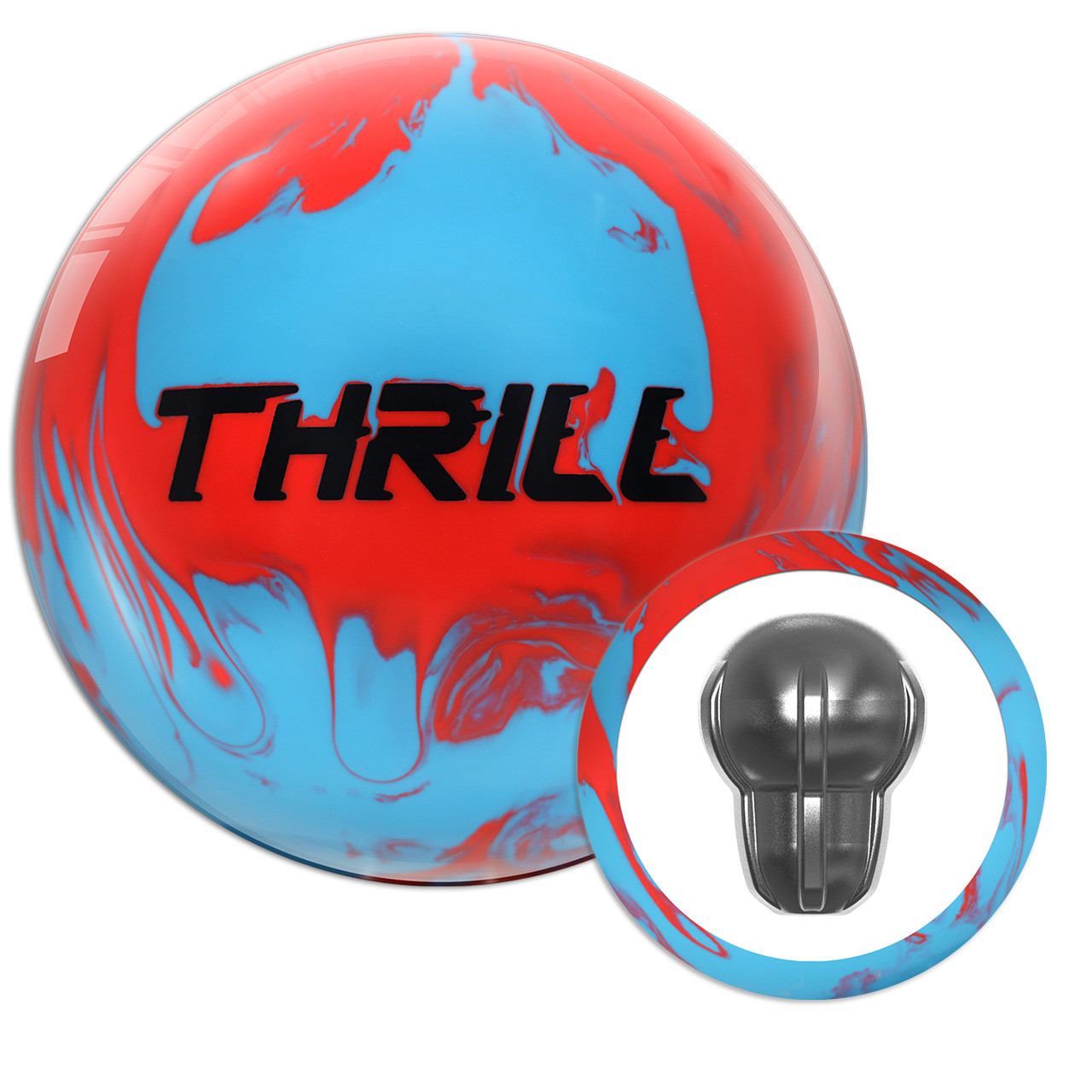 ボール MOTIV TOP THRILL SOLID Motiv Top Thrill Hybrid Pink Silver Bowling Ball - 123Bowl