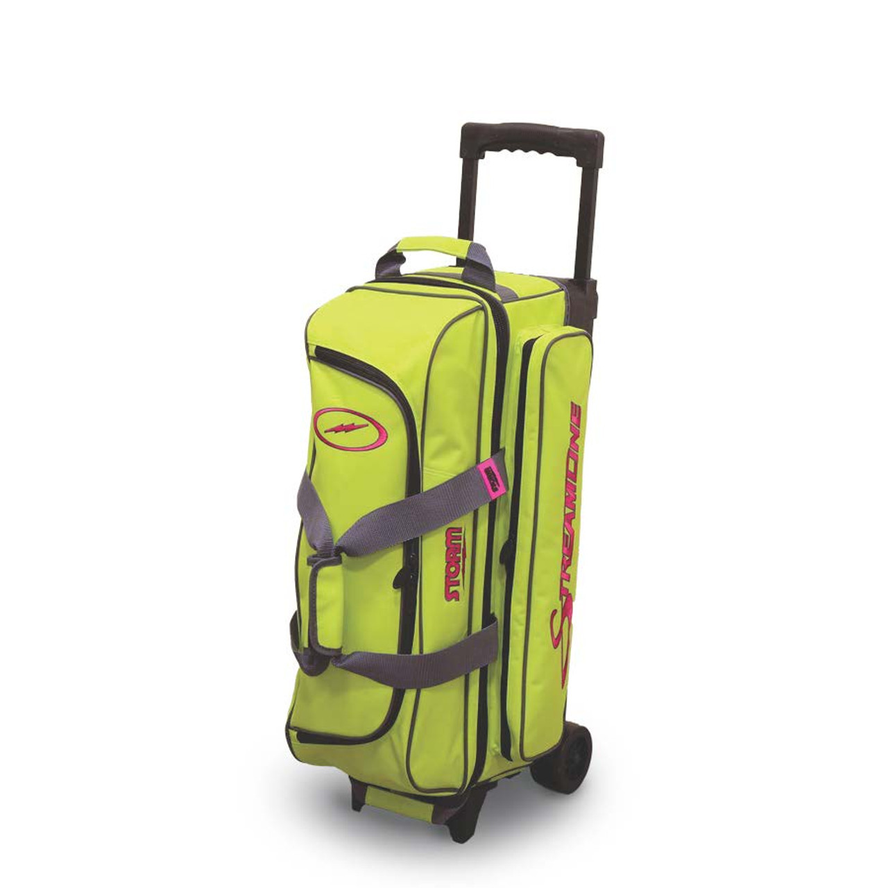 Storm Streamline 3 Ball Roller Bowling Bag - Lime/Grey FREE