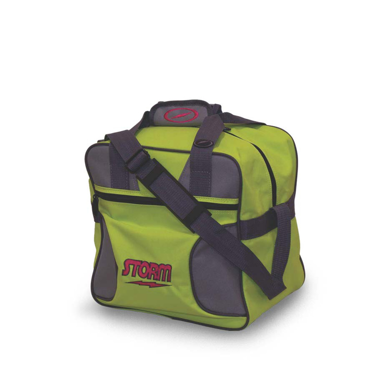 Storm 1 Ball Solo Bowling Bag - Lime/Grey - BuddiesProShop.com