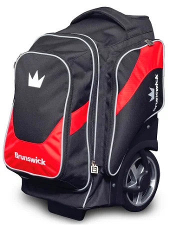 Brunswick Charger Double Roller Bowling Bag Black - View #2