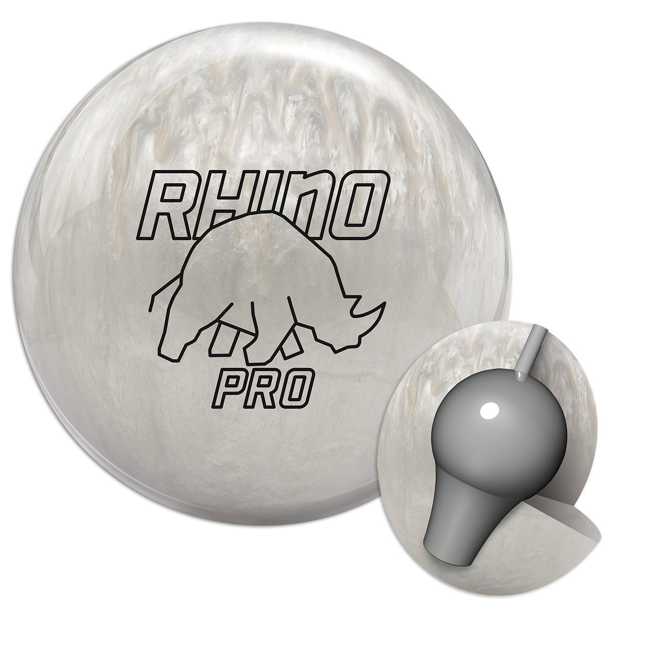 【最新】【新品未使用】IVORY RHINO PRO 14ポンド Brunswick Ivory Rhino Pro Bowling Ball FREE SHIPPING