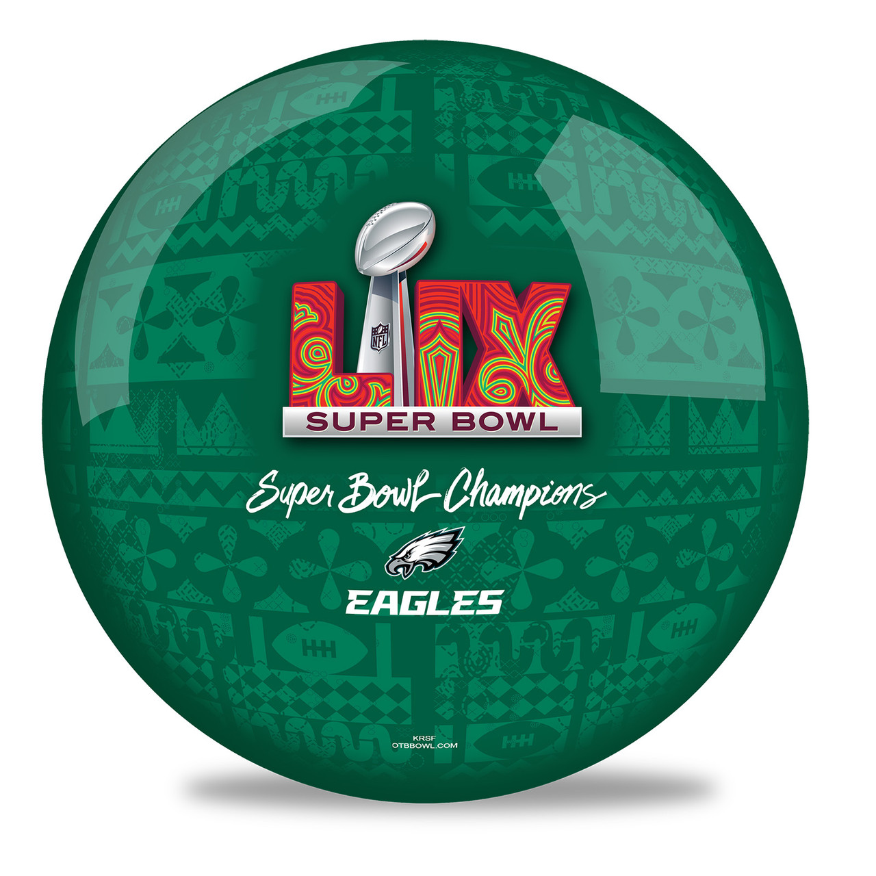 スーパーボール？ OTTB Philadelphia Eagles Super Bowl 59 Champions Bowling Ball FREE