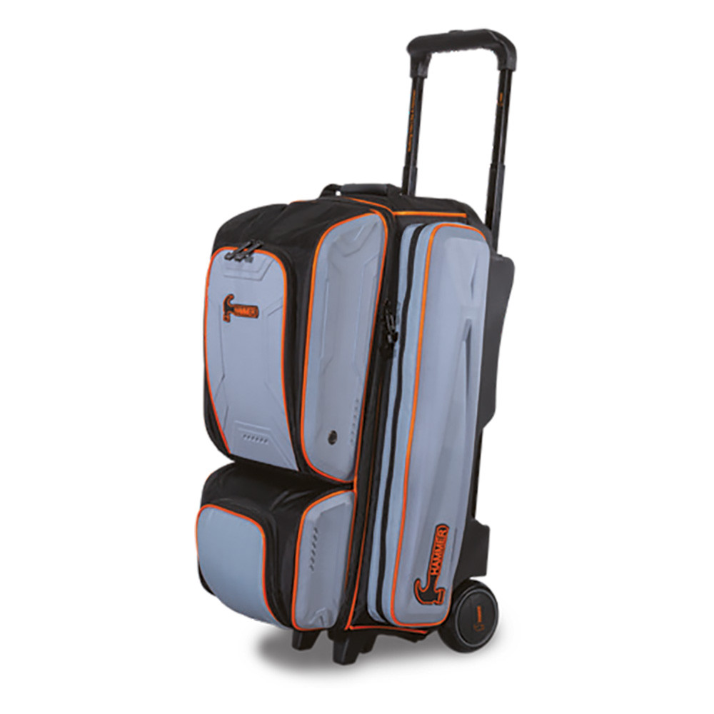 Hammer Gauntlet Triple Roller Bowling Bag Grey FREE SHIPPING