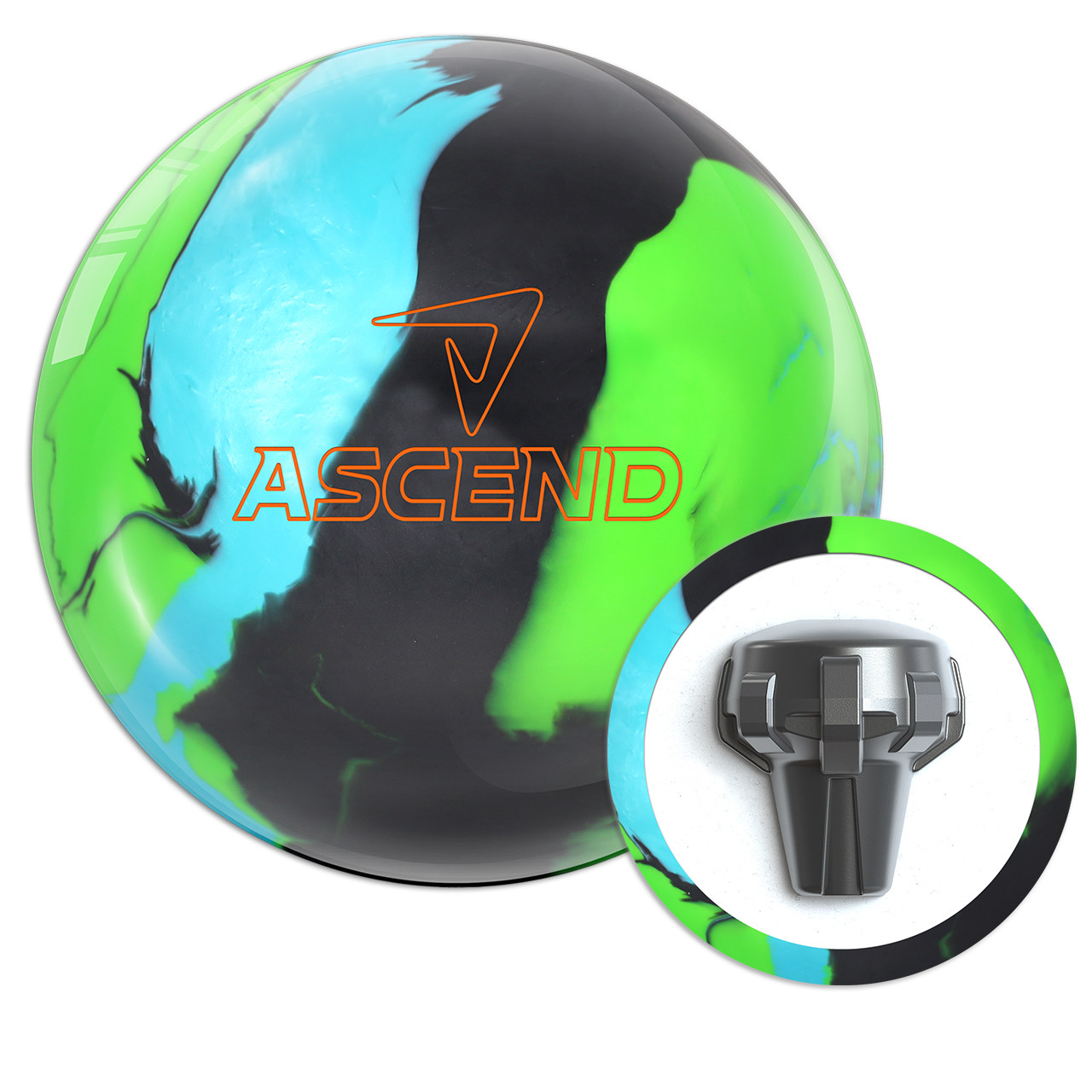 Motiv Ascend Bowling Ball - Green/Teal/Black FREE SHIPPING