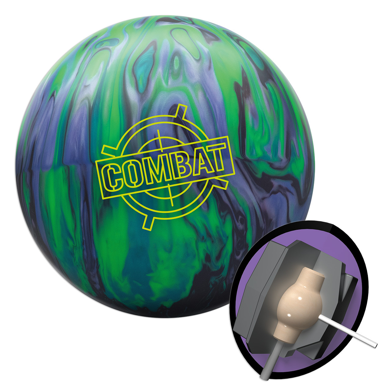 Brunswick Combat Hybrid Bowling Ball FREE SHIPPING