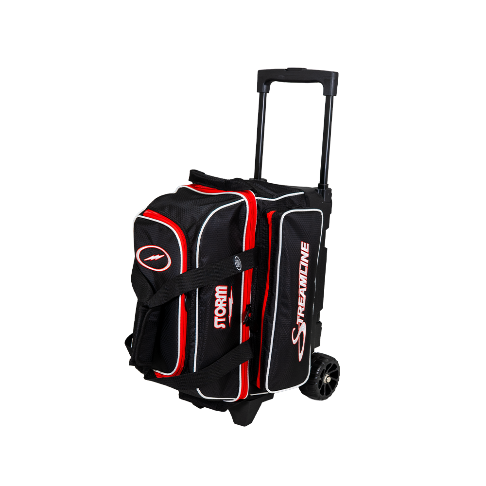 Storm Streamline 2 Ball Roller Bowling Bag - Black/Red FREE