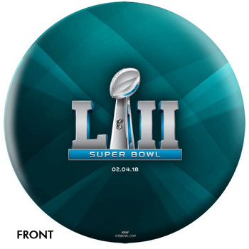OTTB Philadelphia Eagles Bowling Ball Super Bowl 52 Champions front OTTB Philadelphia Eagles Bowling Ball Super Bowl 52 Champions front