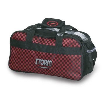 Storm 2 Ball Tote - Black/Checkered Red