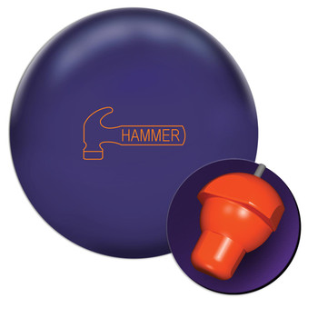 Hammer Purple Solid Reactive Bowling Ball and Core