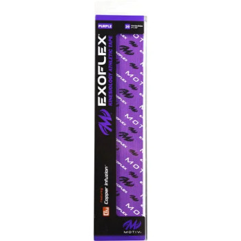 Motiv ExoFlex Kinesiology Pre-Cut Tape - Purple - 20 Pieces