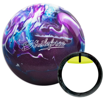 KR Stikeforce Polyester Bowling Ball - Purple/Royal/Silver