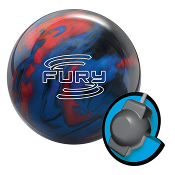 Brunswick Fury Bowling Ball - Red/Blue/Black