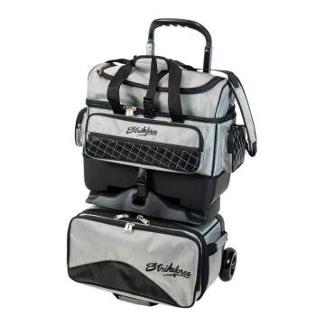 KR Strikeforce Royal Flush 4 Ball Roller Bowling Bag - Silver