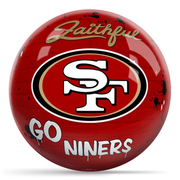 OTBB San Francisco 49ers Graffiti Bowling Ball