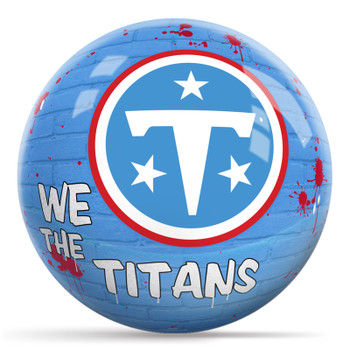 OTBB Tennessee Titans Graffiti Bowling Ball