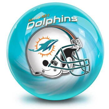 OTBB Miami Dolphins Helmet Bowling Ball