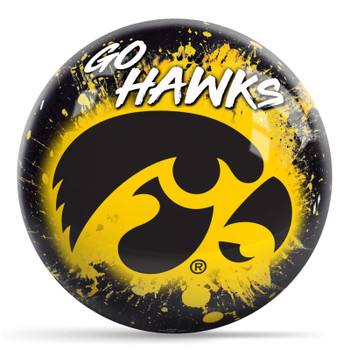 OTBB University of Iowa Paint Splash Bowling Ball