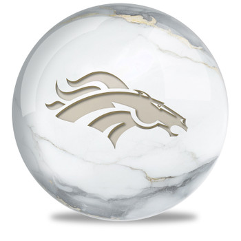 OTBB Denver Broncos Marble Bowling Ball