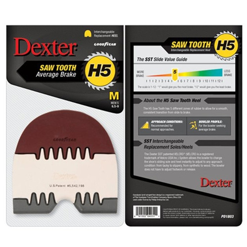 Dexter Replacement Heel - Saw Tooth (H5) - BuddiesProShop.com