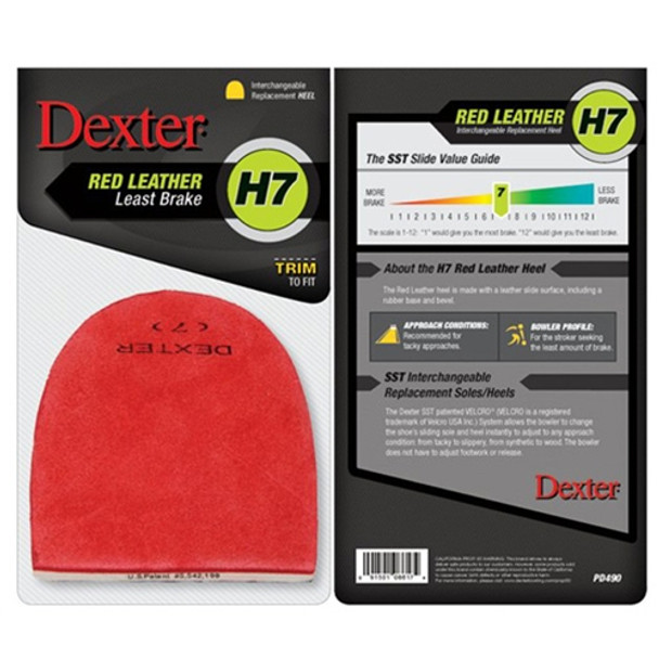 Dexter Replacement Heel - Red Leather (H7) - Model-PD490