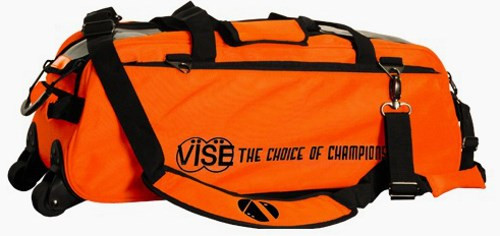 Vise 3 Ball Tote Roller Bowling Bag - Orange FREE SHIPPING