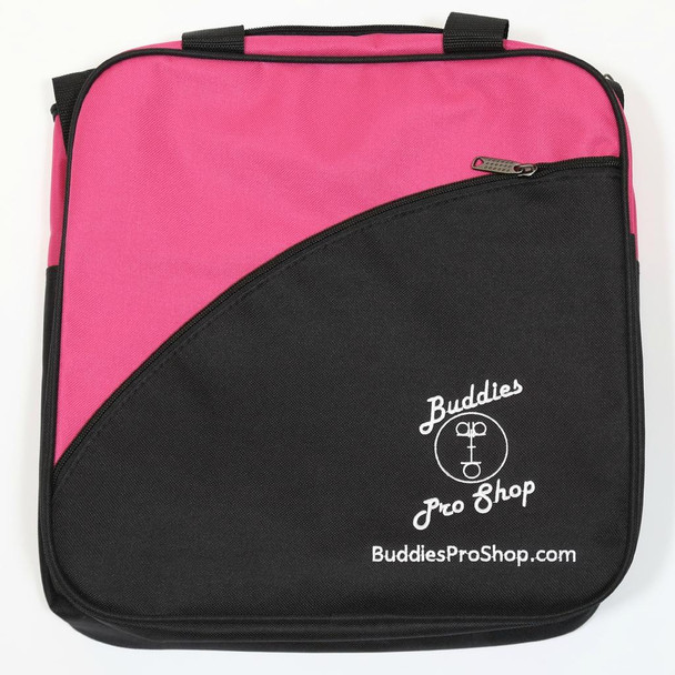 Buddies Pro Shop 1 Ball Tote Bowling Bag Pink Black