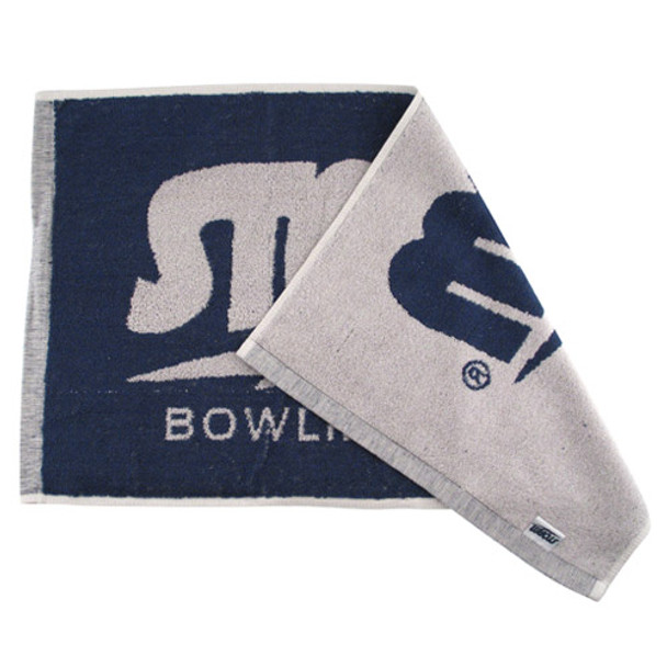 Storm Bowling Towel - Navy/Grey color scheme