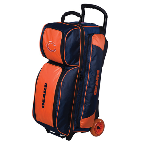 KR Strikeforce NFL Chicago Bears Triple Roller Bowling Bag