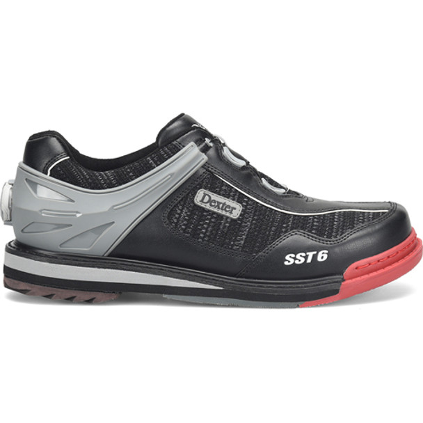 Dexter Mens SST 6 Hybrid BOA Black Knit Bowling Shoes - Right Hand - Wide Width