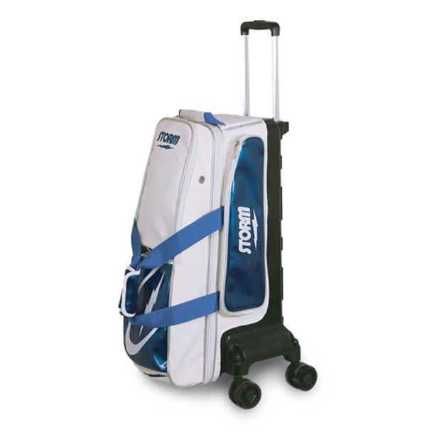 Storm Rolling Thunder Signature 3 Ball Roller Bowling Bag - White/Blue