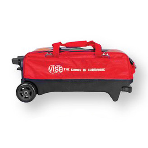★3ボールローラー★ViSE★新品★コンパクト★シューズバッグ付★ Vise 3 Ball Tournament Roller Bowling Bag - Red FREE SHIPPING
