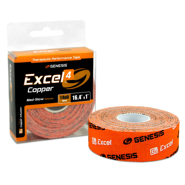 Genesis Excel COPPER Performance Fitting Tape - #4 Orange - 16.4' Un-cut Roll