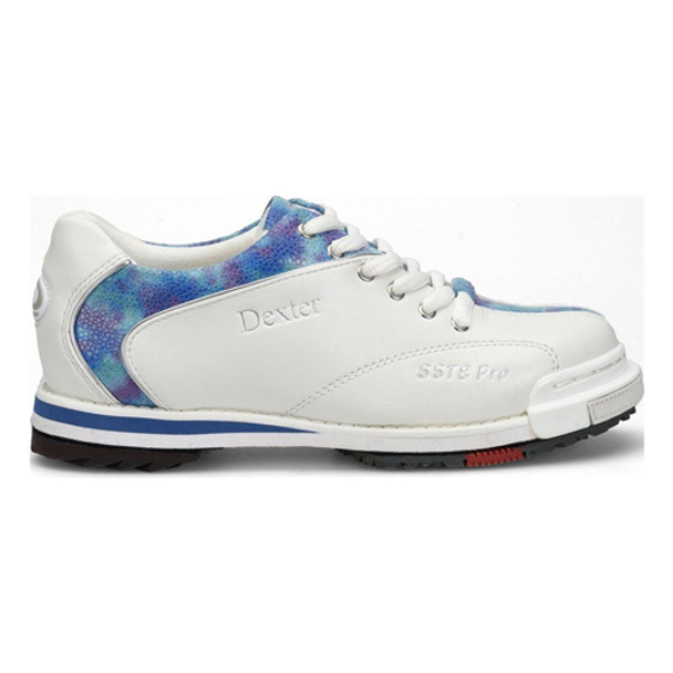 Dexter Women's SST 8 Pro Bowling Shoes - White/Blue Tie Dye - Wide Width