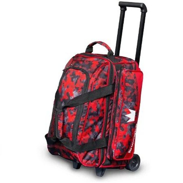 Brunswick Zone Double Roller Bowling Bag - Red Chaos