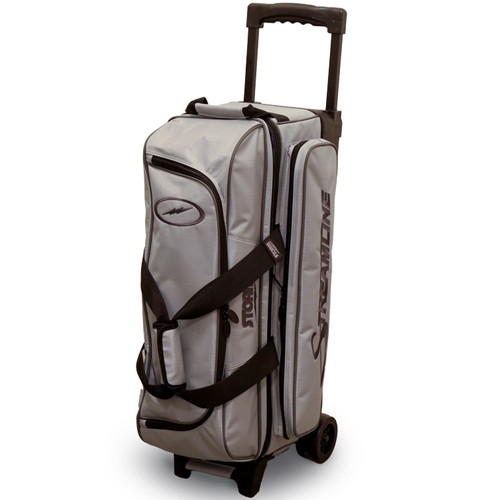 Storm Streamline 3 Ball Roller Bowling Bag - Silver/Black